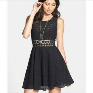 Free People daisy cut out / fit and flare mini dress 4